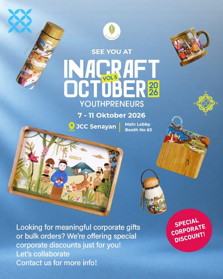 Come and Visit us at INACRAFT 📍 JCC Senayan, Main Hall No. 63 📅 October 7–11, 2026 Explore our eco-friendly local wood...